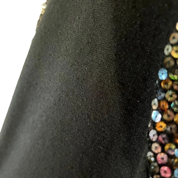 Fashion to Figure Black Dress Silver Sequins Plus Size 3X Racerback Knee Length - Picture 7 of 8